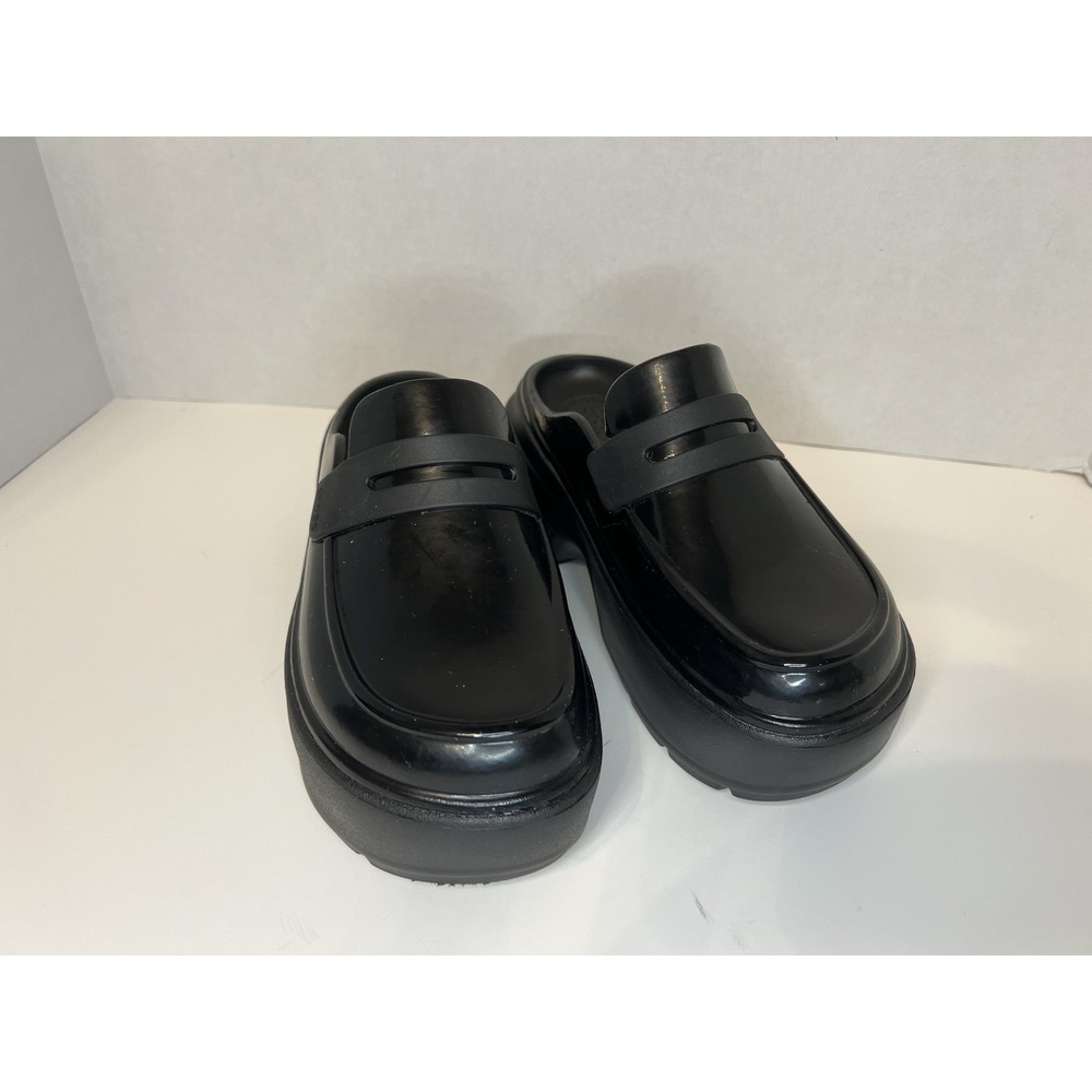 Crocs Stomp High Shine Black Loafers Slip On Men 4 Women 6 Iconic Comfort